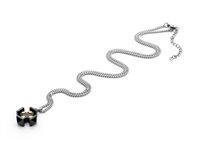 Necklace 4US: Cesare Paciotti Man San Valentino 22 in Steel 4UCL4478
